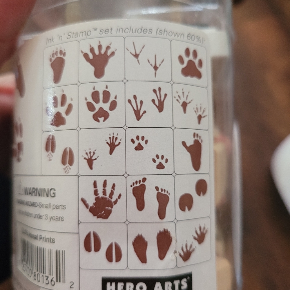 Animal Track & Footprint Ink Stamp Set! New!! - Picture 5 of 8